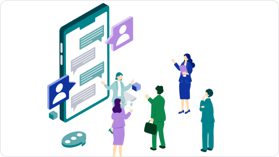 だれでもすぐに使えて教育コスト不要のイメージイラスト