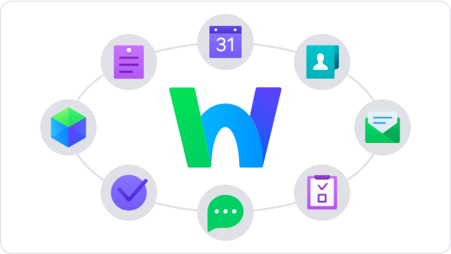 連絡、情報共有に特化した豊富な機能のイメージイラスト