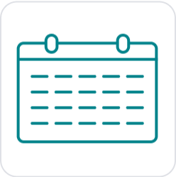 スケジュール管理・他メンバーとの予定表共有が可能!のアイコン