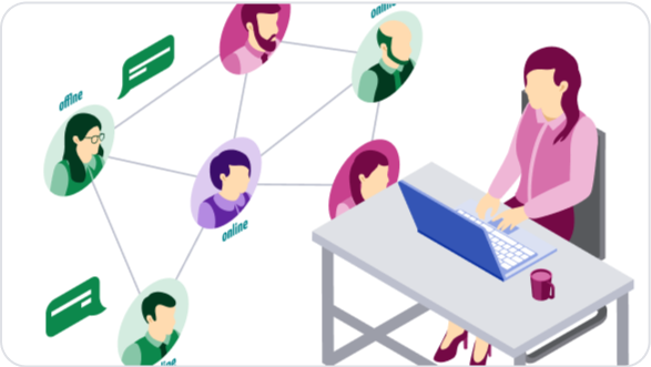 ビジネスチャットのイメージ