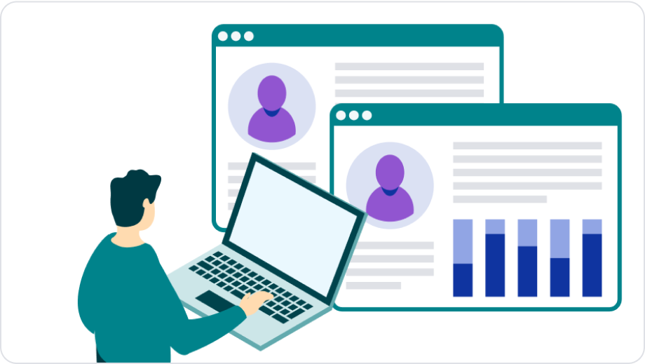 Active Directory連携でアカウント管理を効率化のイメージイラスト